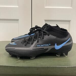 Nike Phantom GT2 DF Elite FG 'Black Iron Grey' Soccer Cleats Size 4 CZ9889-004